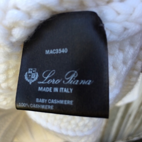 Loro Piana Baby Cashmere Turtleneck Sweater Cream 48 - Picture 7 of 16